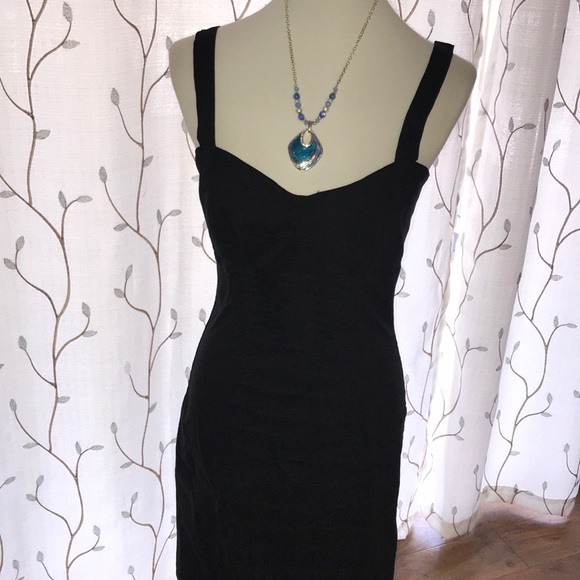 💥NWT Black Cocktail Pleated Dress 🖤Slimming! - Picture 2 of 10